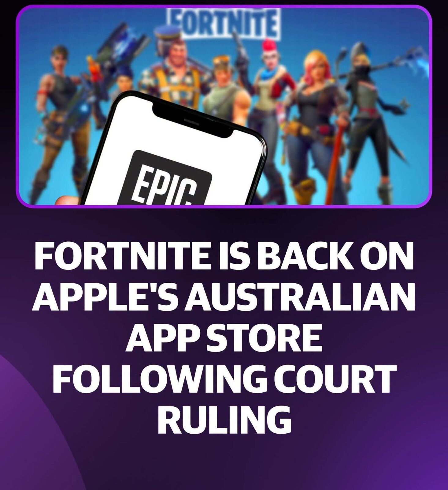 Fortnite Australian App Store Return Confirmed by Court
