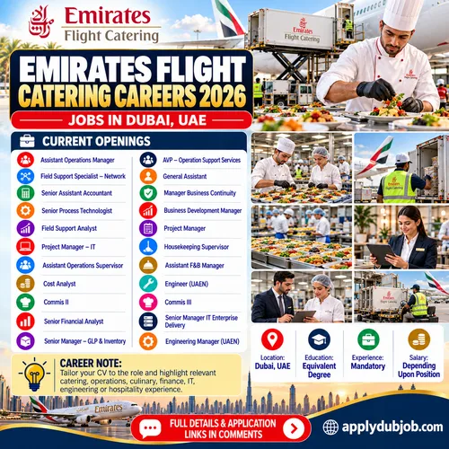 Emirates Flight Catering is hiring – Latest Jobs in Dubai 2026