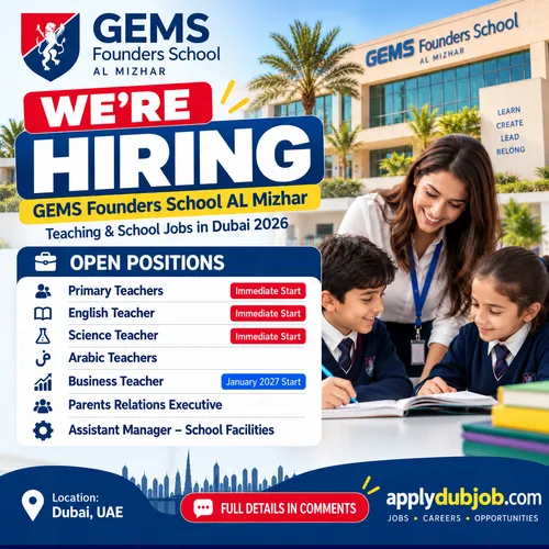 GEMS Founders School Al Mizhar is hiring in Dubai!