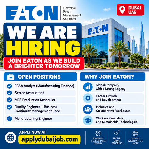 EATON is hiring - announced multiple opportunities in Dubai and across UAE