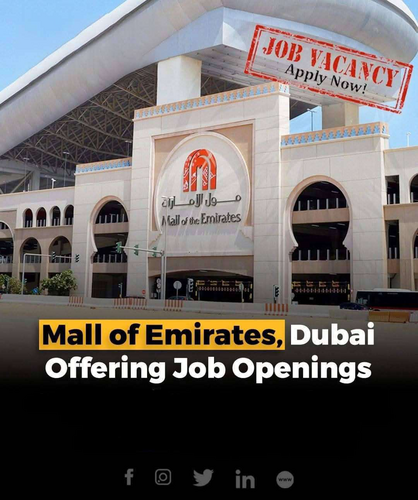 Mall of Emirates Careers 2026 Multiple Job Vacancies