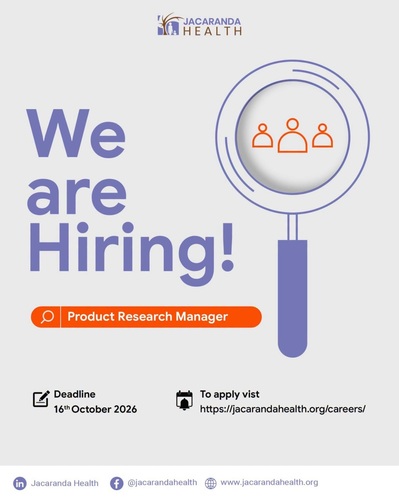 Exciting Job Opportunity at Jacaranda Health.