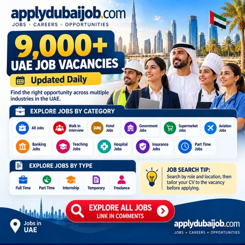 🇦🇪 Looking for a Job in the UAE? Explore 9,000+ Vacancies