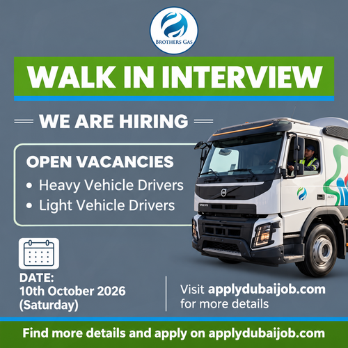 Brothers Gas Conducting Walk in Interview in UAE!