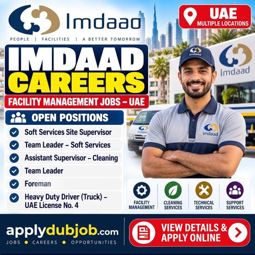 Imdaad is hiring - announced multiple opportunities in Dubai and across UAE.