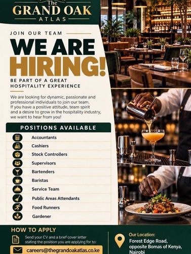 The Grand Oak Atlas is Hiring!
