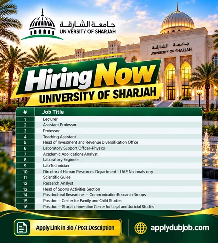 University Hospital Sharjah Jobs UAE (2026)