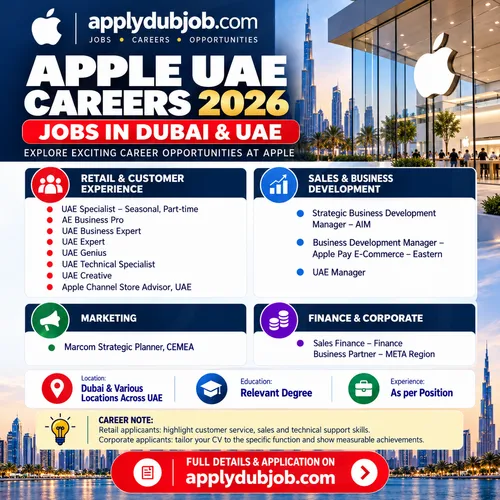 Apple Store is hiring for multiple roles in Dubai, UAE!