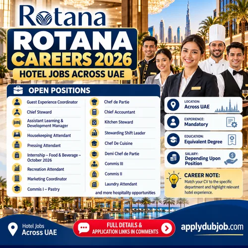 Rotana Careers 2026 – Hotel Jobs in Dubai