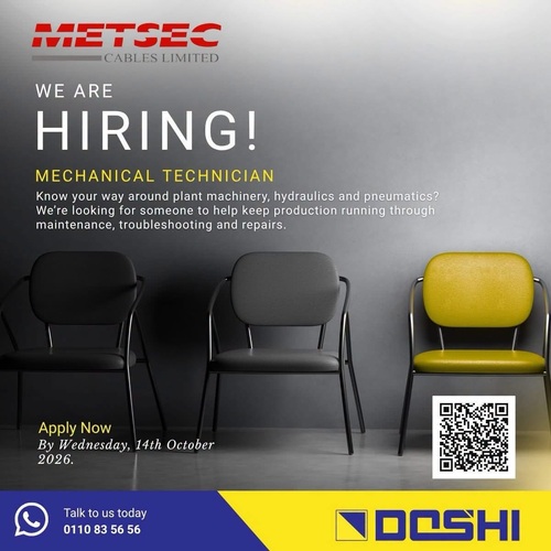 Metsec Cables Ltd is hiring! 📢
