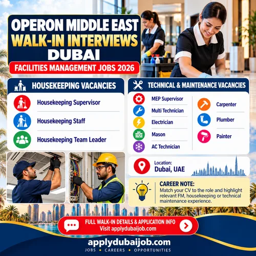 Operon Middle East – Walk in interviews - Dubai – Latest Jobs 2026