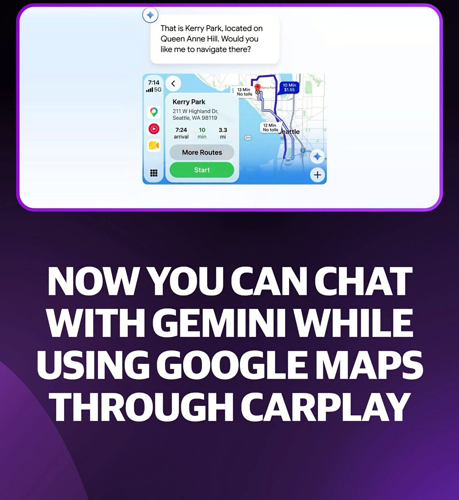 Gemini Google Maps: Chat With AI in CarPlay