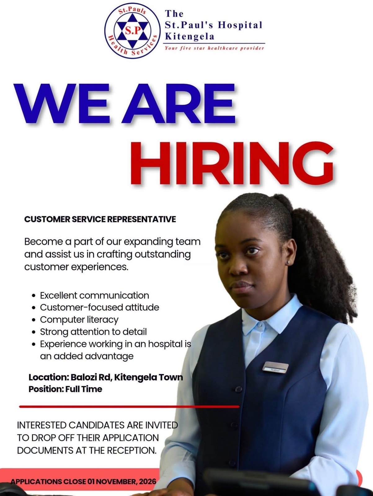 St. Paul’s Hospital is Hiring! 🏥📢