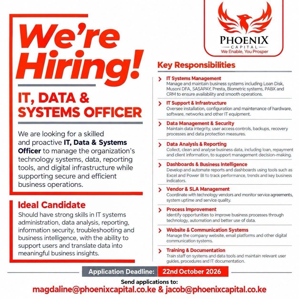 Exciting Job Opportunities at Phoenix Capital Limited