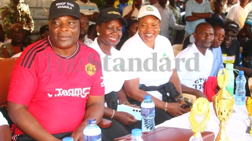 Sports lovers throng the Mwangaza Secondary School playgrounds in Shibuli on December 26 during the thrilling finals of the Bishop Khamala Cup 2025 Edition, an event attended by over 5,000 spectators and graced by CECAFA Secretary General Nicholas Musonye.