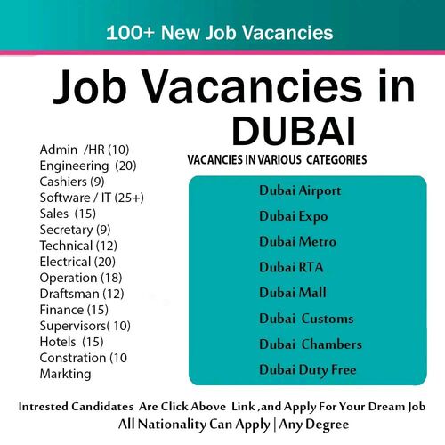 ➡️ 100+ Job Vacancies in Dubai | Exciting Opportunities