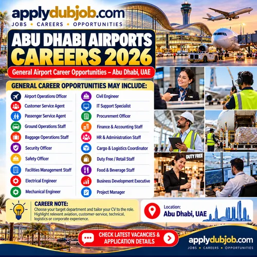 Abu Dhabi Airport is hiring – Latest Jobs in UAE 2026