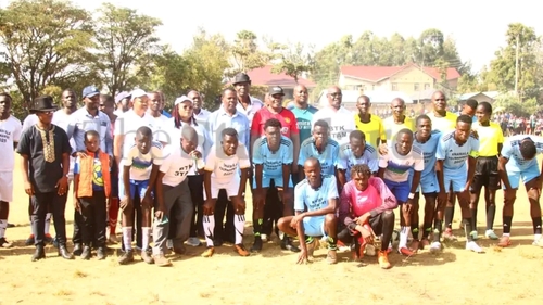 Sports lovers throng the Mwangaza Secondary School playgrounds in Shibuli on December 26 during the thrilling finals of the Bishop Khamala Cup 2025 Edition, an event attended by over 5,000 spectators and graced by CECAFA Secretary General Nicholas Musonye.