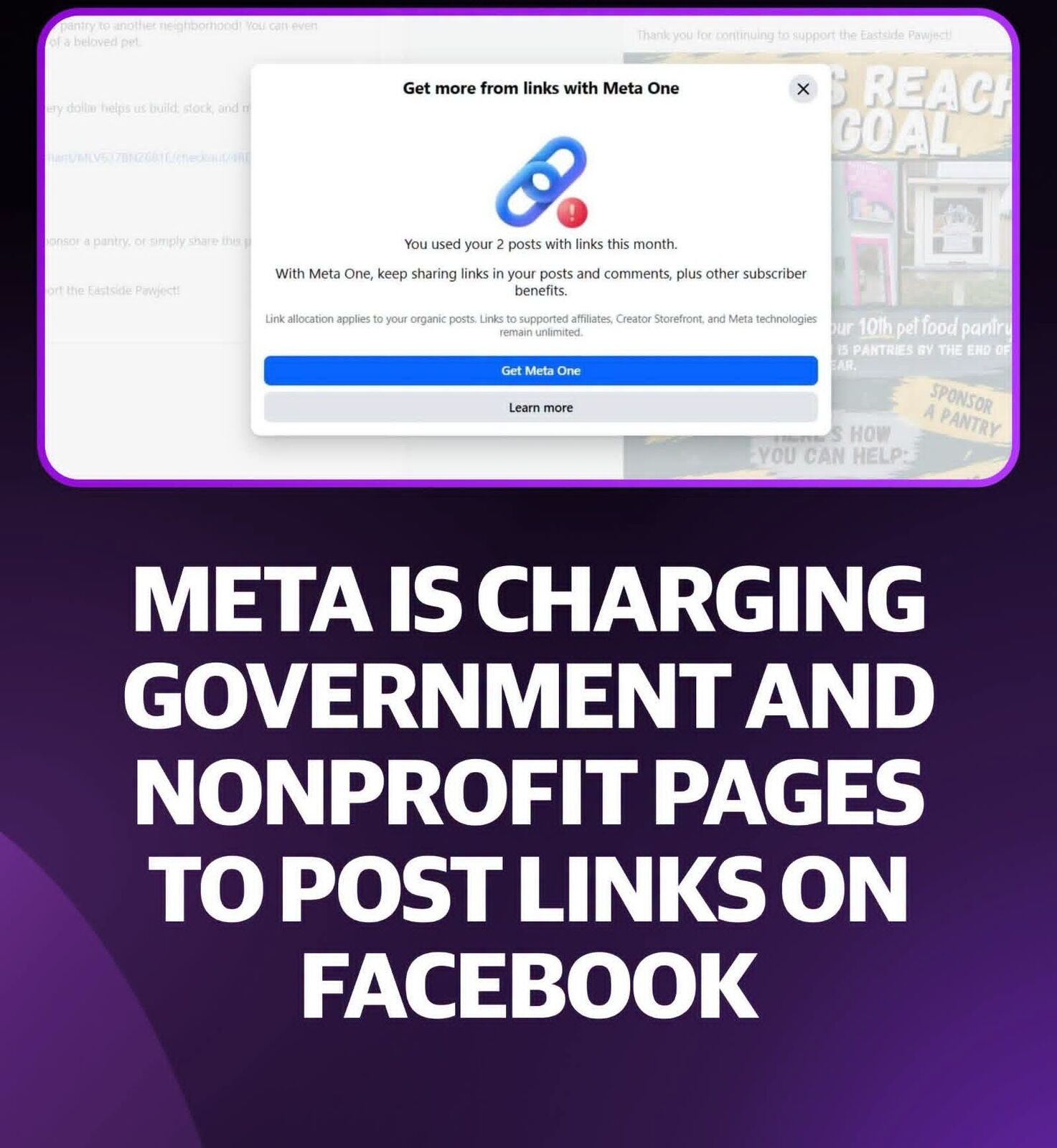 Meta Charging Nonprofits: Facebook Link Fees Explained