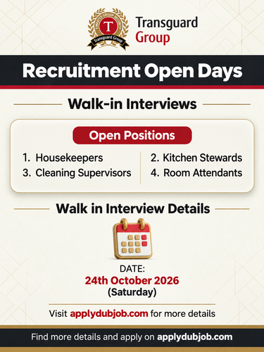Transguard Group Conducting Walk in Interview in Dubai, UAE!