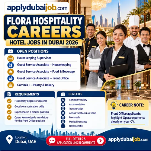 Flora Hospitality Careers – Hotel Jobs in Dubai 2026