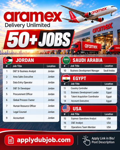 Aramex Jobs Dubai-UAE-KSA-Kuwait-Qatar